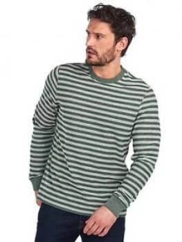 Barbour Radar Stripe Sweater - Dark Green