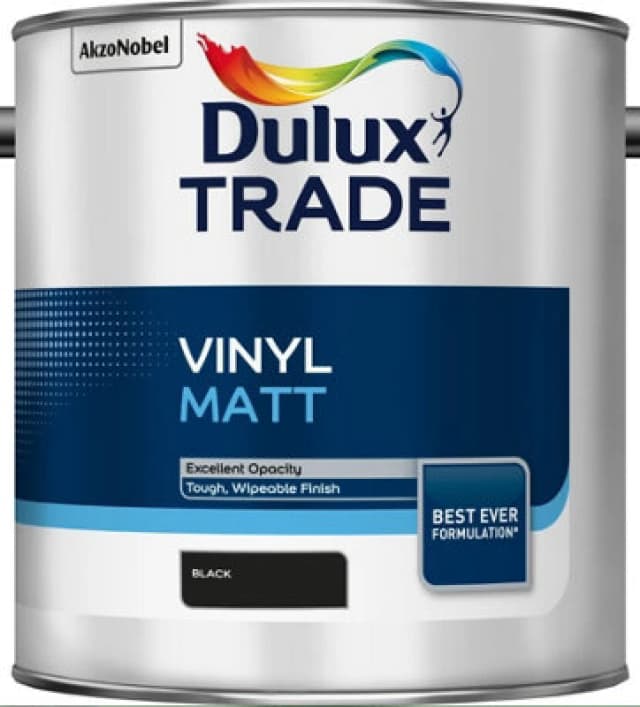 Dulux Trade Vinyl Matt Black 2.5L