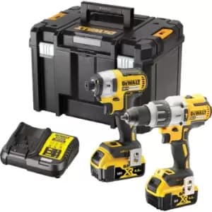 DEWALT DCK276 18V XR Combi Drill & Impact Driver Twin Pack 2 x 4.0Ah Steel