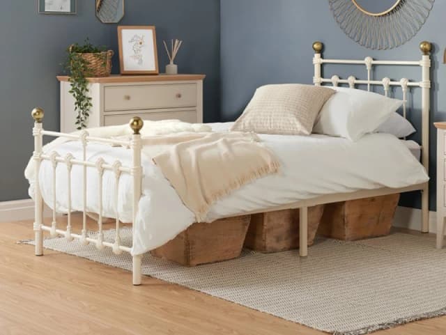 Birlea Atlas Cream Metal Bed Frame - 3ft Single