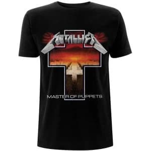 Metallica - Master of Puppets Cross Mens X-Large T-Shirt - Black