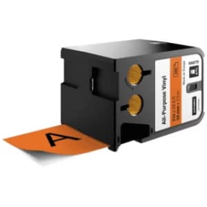 Dymo 1868770 Black on Orange Label Tape 54mm x 7.5m