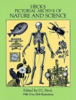 Hecks Pictorial Archive of Nature and Science by J.G. Heck Book