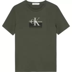 Calvin Klein Jeans Gradient Logo T-Shirt - Green