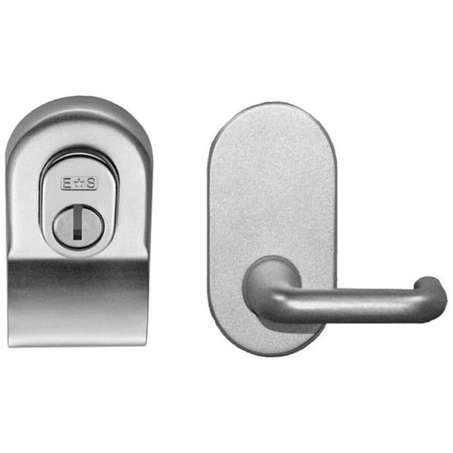 Loops Euro Security Cylinder Pull with Lever Works with Euro Nightlatch Satin Chrome Multi unisex