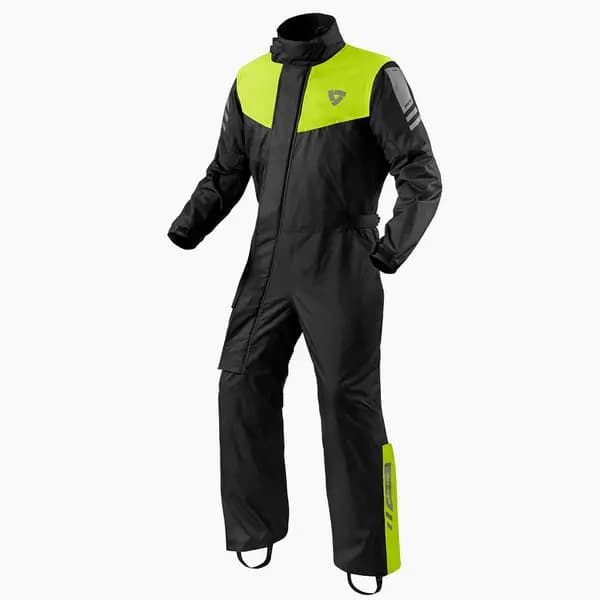 REV'IT! Rain Suit Pacific 4 H2O Black Neon Yellow Size M