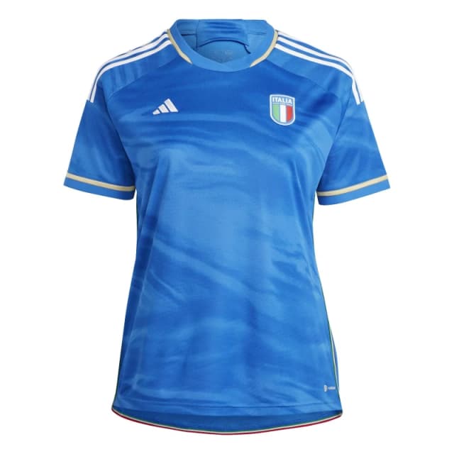 adidas Italy Home Shirt 2023 Womens Plus Size - Blue Blue XL
