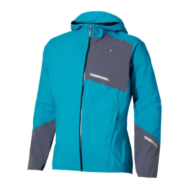 Mizuno Mizuno Trail Waterproof 20k Jacket Mens Capri Breeze - Blue / XL
