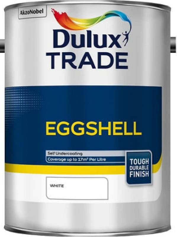 Dulux Trade Eggshell - White - 5L
