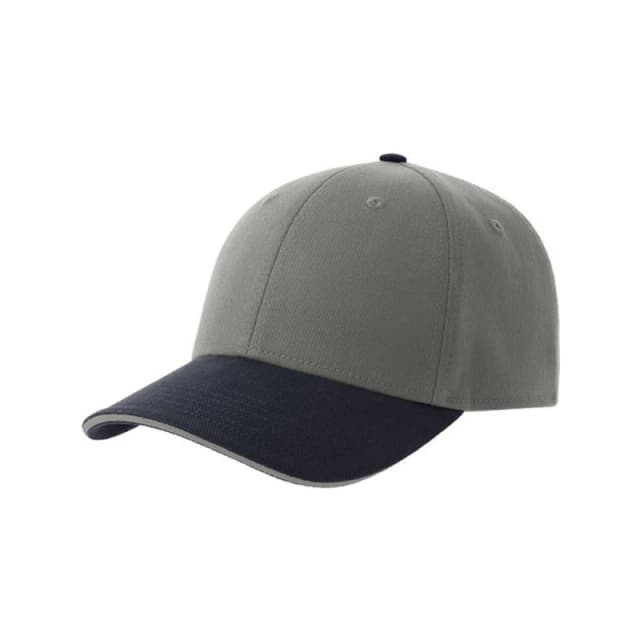 Atlantis Mens Liberty Sandwich 6 Panel Cap in Grey Grey Male One Size