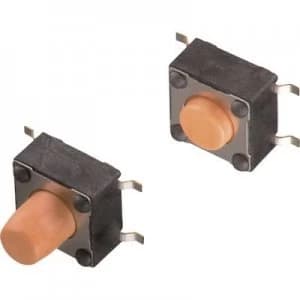 Wuerth Elektronik WS TSS 430152043836 Pushbutton 12 Vdc 0.05 A 1 x OffOn momentary