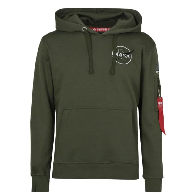 Alpha Industries Space Shuttle Hoody Dark Olive 142 male Small