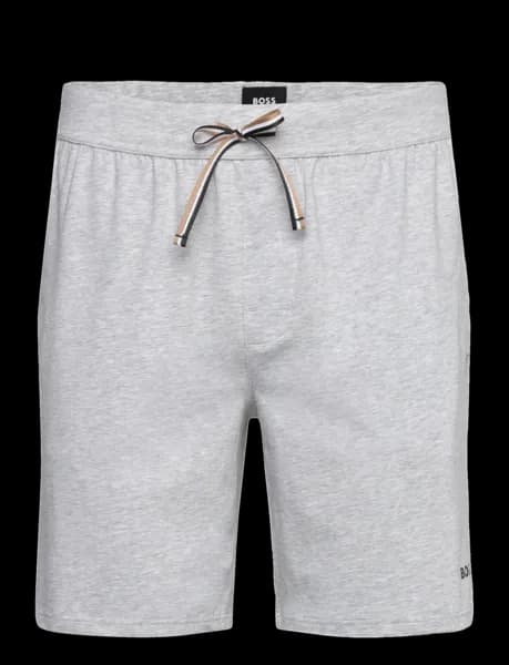 BOSS Bodywear Unique Stretch Cotton-Jersey Lounge Shorts - S Grey Underwear and Nightwear male 50515394-032 S