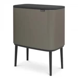 Brabantia Bo Touch Bin 11+23 Litre Platinum