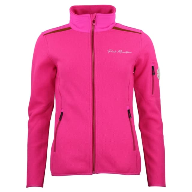 Womens zipped fleece Peak Mountain 490G Rose Female L
