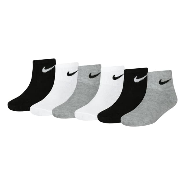 Nike 6 Pack Ankle Socks Childrens - Grey Grey C8 - C13