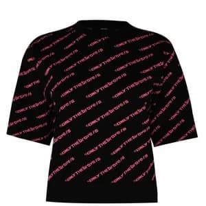 Diesel AOP Short Sleeve Sweatshirt - 9XX Black