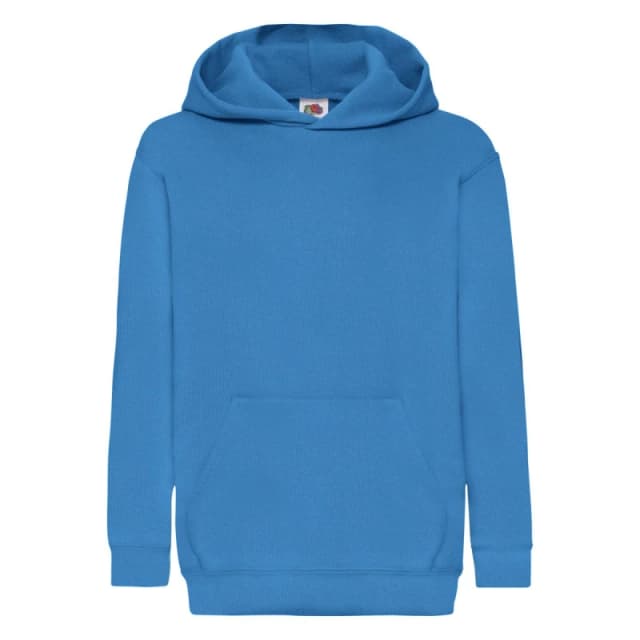 Fruit of the Loom Classic Hooded Sweatshirt in Dark Blue Size: 12-13 Years Dark Blue Unisex 12-13 Years