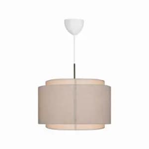 Takai Cylindrical Pendant Ceiling Light Beige E27