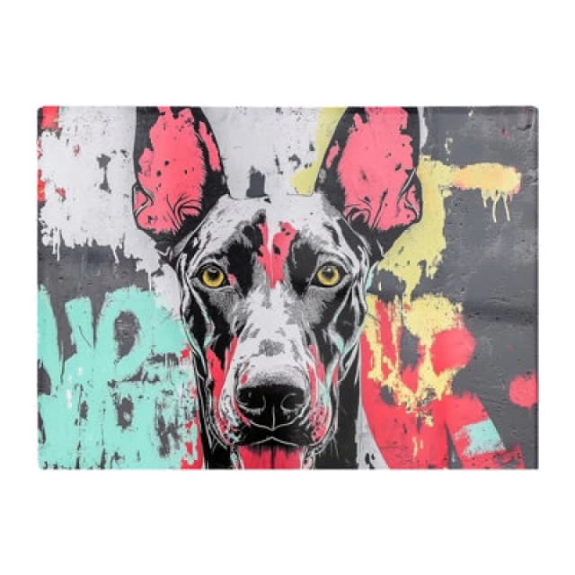 Warren Reed Designer Banksy Inspired Doberman Chopping Board