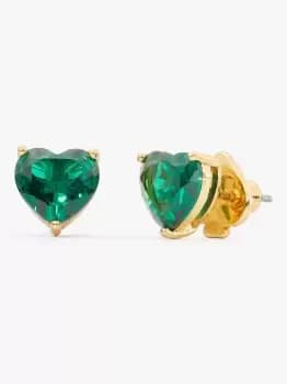 Kate Spade My Love Heart Stud Earrings, Green, One Size