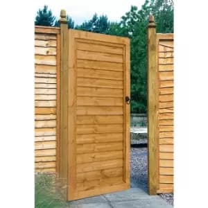 Forestgarden - Forest 3' x 6' Wooden Lap Side Garden Gate (0.91m x 1.83m) - Dip treated