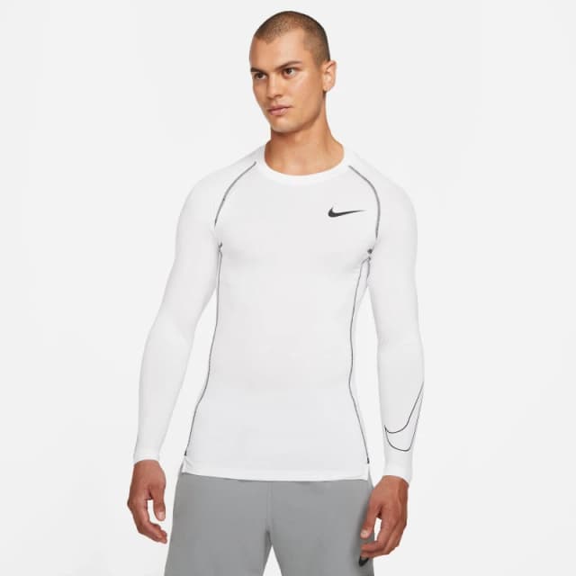 Nike Pro Core Long Sleeve T Shirt Mens White male M