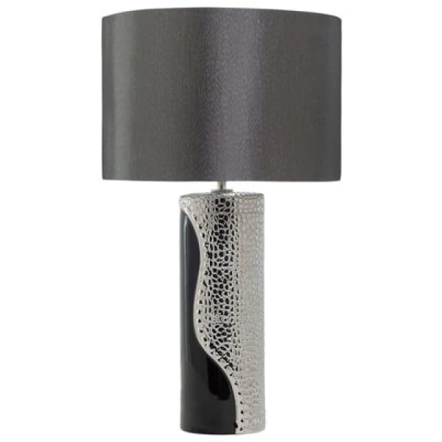Beliani Table Lamp Aiken Porcelain Black