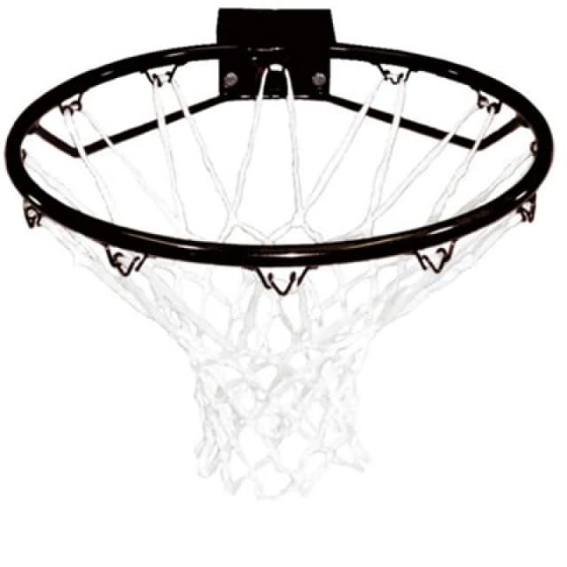 Oypla Heavy Duty Wall Mounted Full Size Black Basketball Hoop Rim And Net