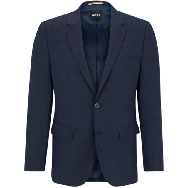Boss Mens HBB Jasper MM 224 Suit Jacket Open Blue 475 male 36 (46)