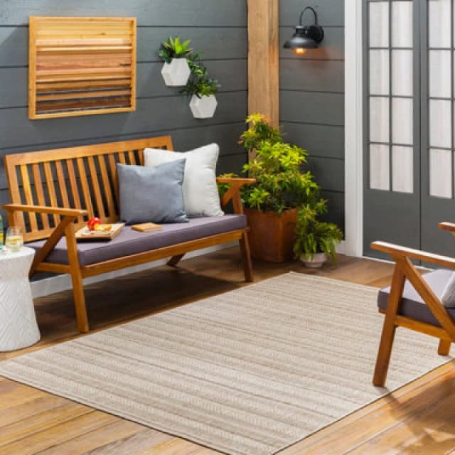 Livabliss In- & Outdoor Global Brown Kavita Area Rug 130 X 180 Cm - Easy To Clean, Perfect For Patio, Balcony, Kitchen Or Dining Room