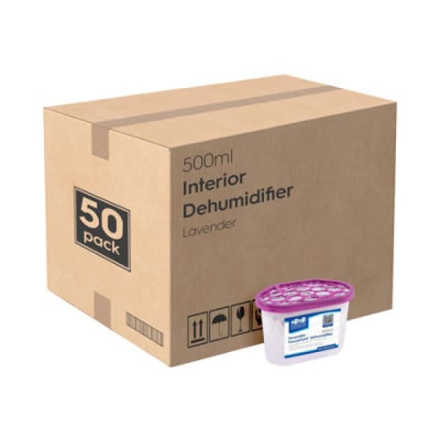 Harbour Housewares Interior Dehumidifiers - 500Ml - Lavender - 10X Anti-Mould Condensation Absorber Moisture Trap Air Freshener