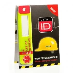 Vitalid Emergency ID Data Window Ice Ref WSID02G Up to 3 Day Leadtime