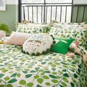 Scion Rosehip Super Kingsize Duvet Cover Set, Mint Leaf & Zest
