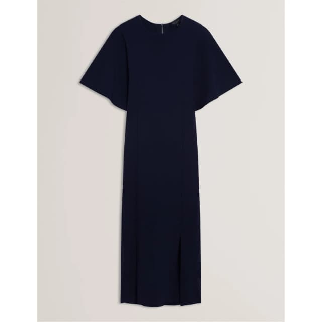 Ted Baker Womens Bodycon Knitted Jumper Dress Navy female 8 (XS)