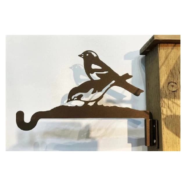 Chaffinches Projection Hanging Bracket - L26cm - Black FenceArtChaffinchsHngngBrt-4010