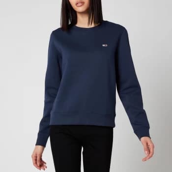 Tommy Jeans Womens Regular Fleece Sweatshirt - Twilight Navy - L