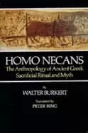 homo necans the anthropology of ancient greek sacrificial ritual and myth