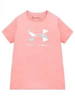 Urban Armor Gear Boys Tech Graphic Big Logo Short Sleeved T-Shirt, Pink/White, Size 13 Years, XL