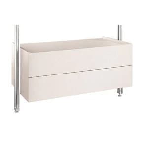 Spacepro Relax Cream Linen effect Drawer box (H)380mm (W)550mm (D)500mm