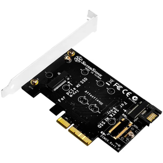 Silverstone ECM20 interface cards/adapter Internal PCIe. SATA