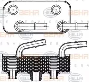 x1 Behr Heat Exchanger 8MO376790-791 Genuine replacement part for Car Made in CN