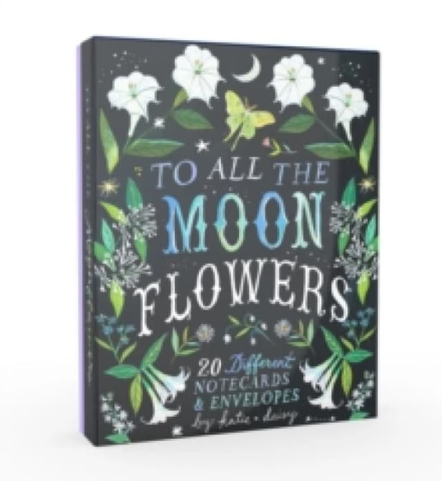 To All the Moonflowers Notes : 20 Different Notecards & Envelopes Postcard book or pack
