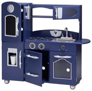 Teamson Kids Classic Play Kitchen Navy