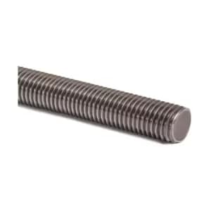 Fully Threaded Rod Zinc Plated Studding Bar Grade 4.8 - 1m Length - Diameter 6mm - Pack of 1