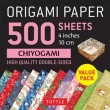 Origami Paper 500 sheets Chiyogami Patterns 4" (10 cm) : Tuttle Origami Paper: High-Quality Double-Sided Origami Sheets Printed with 12 Different Desi