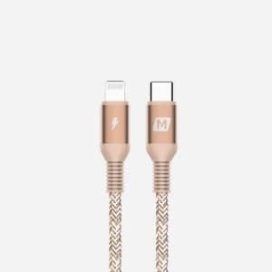 Momax Elite Link Lightning to Type-C Cable (1.2M) - Gold