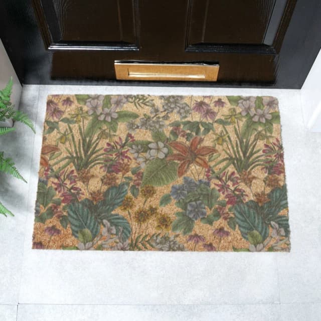 Artsy Mats Language of Flowers x Celia Battaini Doormat (60 x 40cm) Brown unisex
