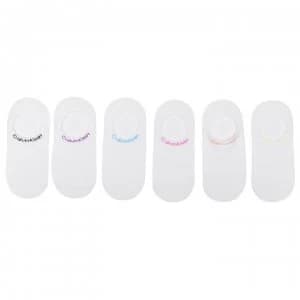 Calvin Klein 6 Pack Socks - White