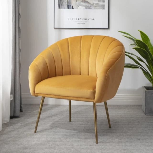 Artemis Home Helena Accent Chair in Yellow Size: Armchair Yellow Unisex Armchair